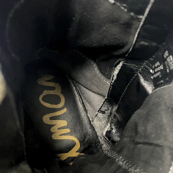 Sam Edelman Studded Buckle Leather Boots Punk Gothic Rocker Womens Size 8.5 - Picture 15 of 16